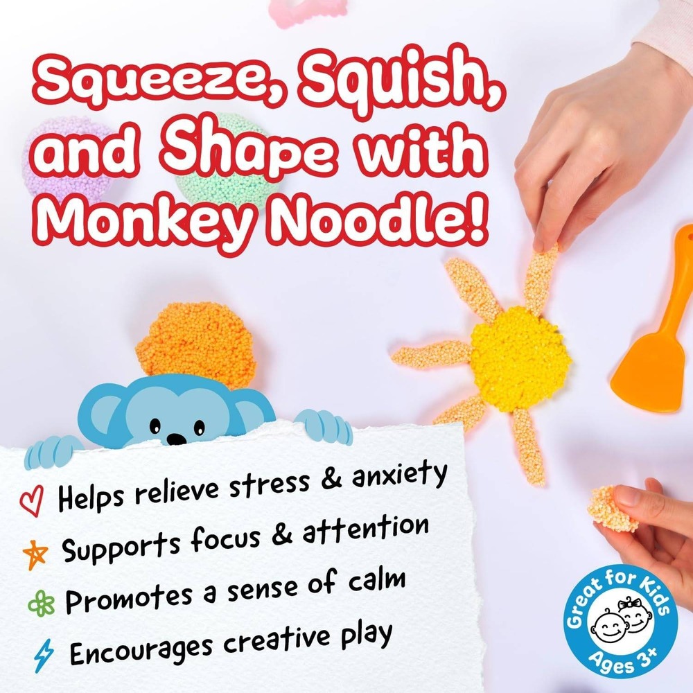 Impresa Monkey Foam 5 Giant Blocks Party Pack Non-Toxic No Mess Sensory Toy 2PK - Picture 7 of 8